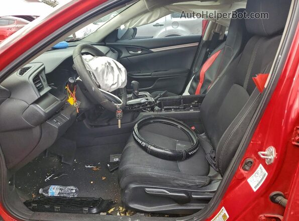 2HGFC2F59JH583053 2018 HONDA CIVIC Red წინა სალონის ხედი