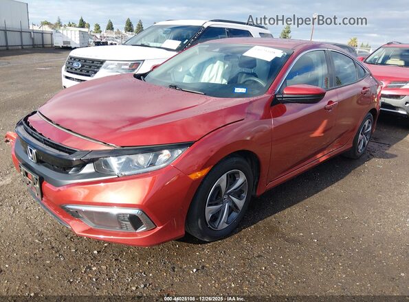2HGFC2F69MH558411 2021 HONDA CIVIC Orange Front left