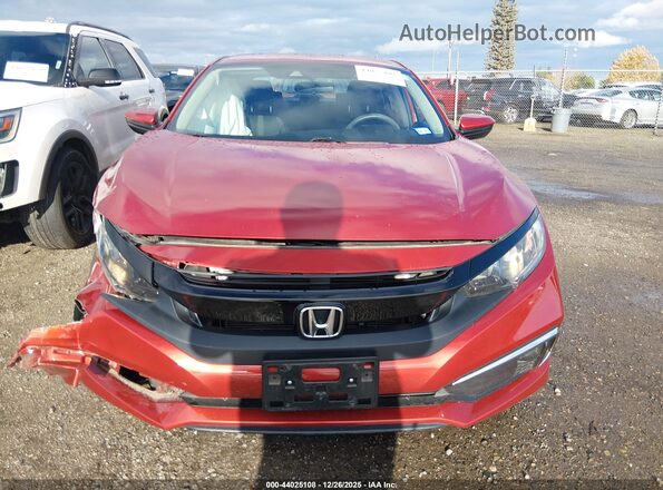 2HGFC2F69MH558411 2021 HONDA CIVIC Orange Instrument cluster view