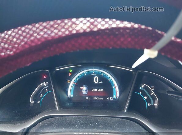 2HGFC2F77JH529591 2018 HONDA CIVIC Gray უკანა სავარძლების ხედი