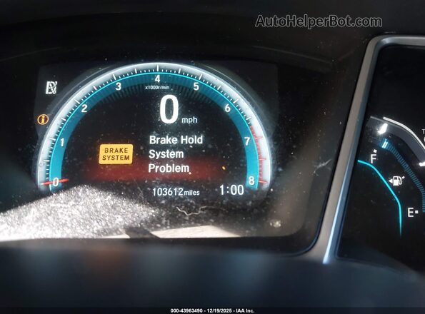 2HGFC2F79JH502490 2018 HONDA CIVIC Black უკანა სავარძლების ხედი