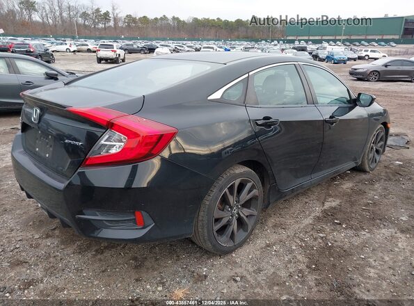2HGFC2F83KH514144 2019 HONDA CIVIC Black Trasero derecho