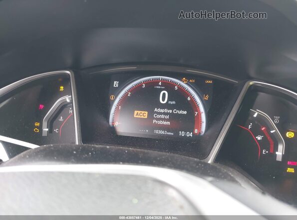 2HGFC2F83KH514144 2019 HONDA CIVIC Black Vista de los asientos traseros