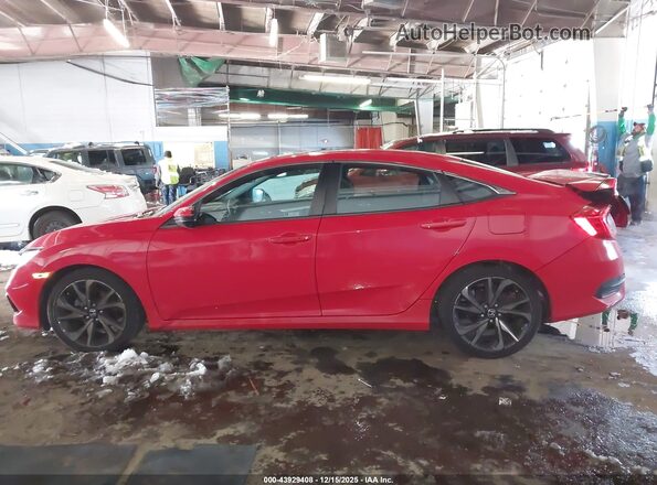 2HGFC2F83LH581098 2020 HONDA CIVIC Red სალონის 360-გრადუსიანი ხედი
