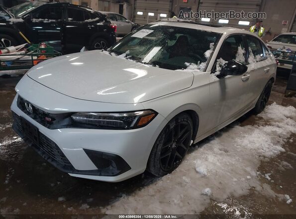 2HGFE1E55NH477517 2022 HONDA CIVIC White წინა მარცხენა ხედი სამი მეოთხედიდან