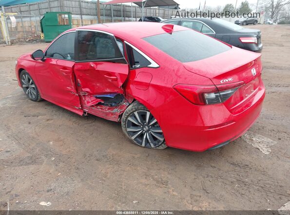 2HGFE1F77NH306669 2022 HONDA CIVIC Red Trasero izquierdo