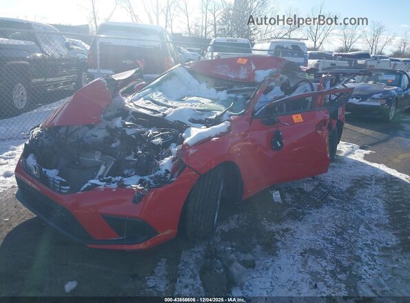 2HGFE2F25NH577174 2022 HONDA CIVIC Red Передня ліва чверть