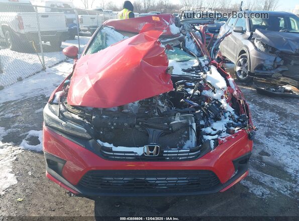 2HGFE2F25NH577174 2022 HONDA CIVIC Red Вид панелі приладів