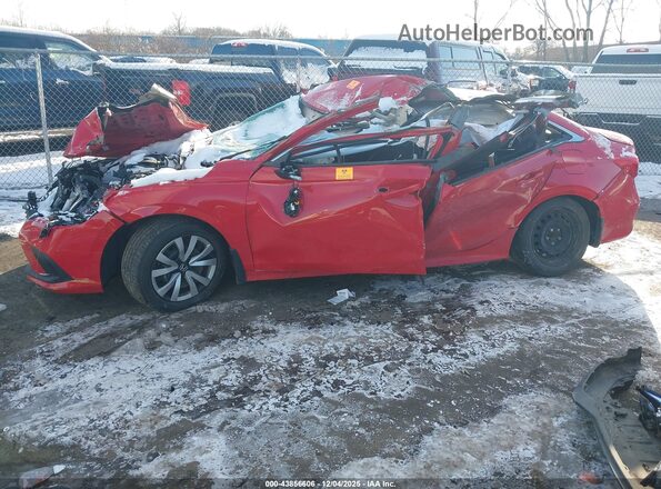 2HGFE2F25NH577174 2022 HONDA CIVIC Red Вид задньої частини салону