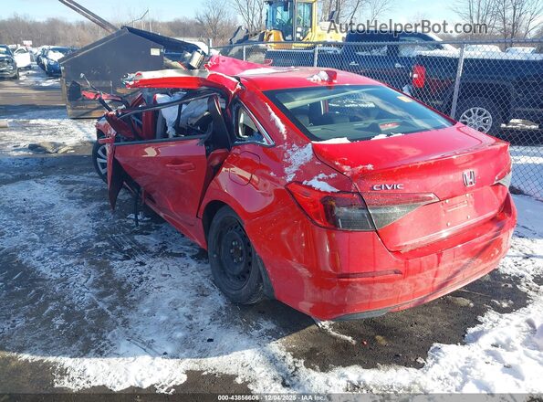 2HGFE2F25NH577174 2022 HONDA CIVIC Red Задня ліва чверть