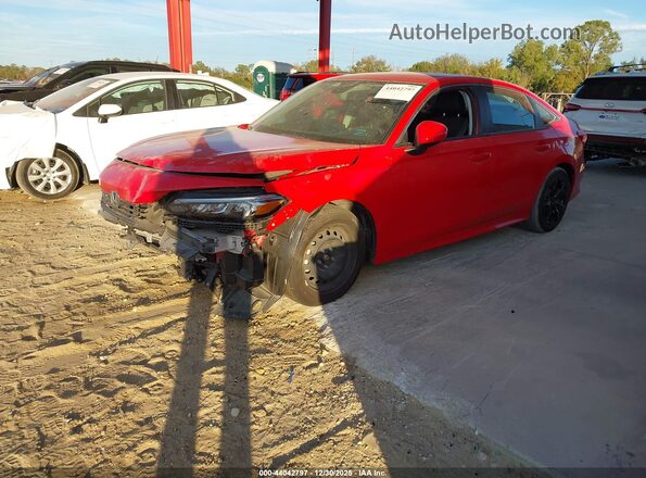 2HGFE2F29RH511412 2024 HONDA CIVIC Red Առջևի ձախ երեք քառորդ տեսարան