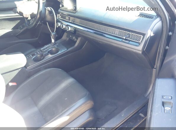 2HGFE2F52NH513345 2022 HONDA CIVIC Black Front interior view