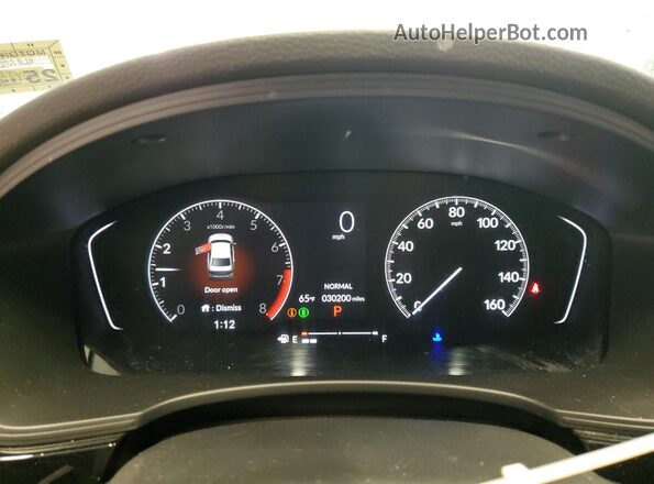 2HGFE2F54PH540307 2023 HONDA CIVIC Silver Սարքավորումների վահանակի տեսք