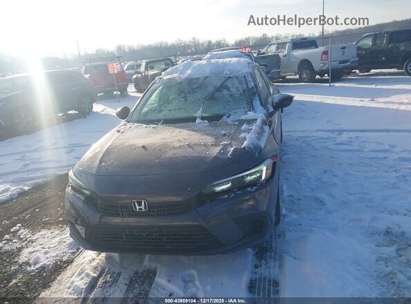 2HGFE2F55NH521200 2022 HONDA CIVIC Gray Вид щитка приладів