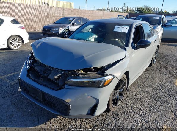 2HGFE4F8XSH307496 2025 HONDA CIVIC Серый Вид спереди