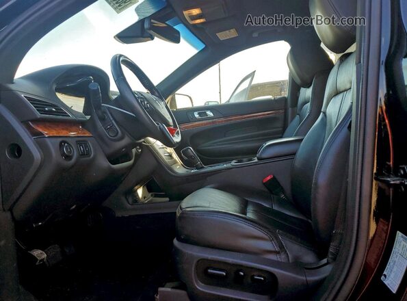 2LMHJ5NK3JBL01997 2018 LINCOLN MKT Black Widok wnętrza z przodu