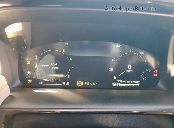 2LMPJ6J92PBL04323 2023 LINCOLN NAUTILUS Gray Вид щитка приладів