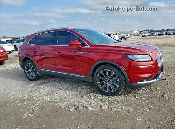 2LMPJ6K92MBL02730 2021 LINCOLN NAUTILUS Red Delantero derecho