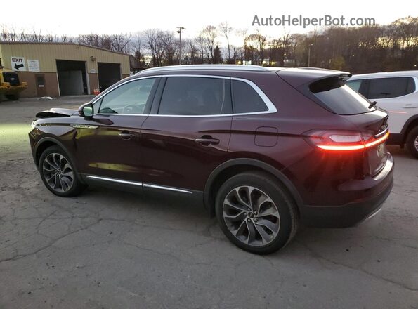 2LMPJ8K94PBL04821 2023 LINCOLN NAUTILUS Burgundy Tył lewy