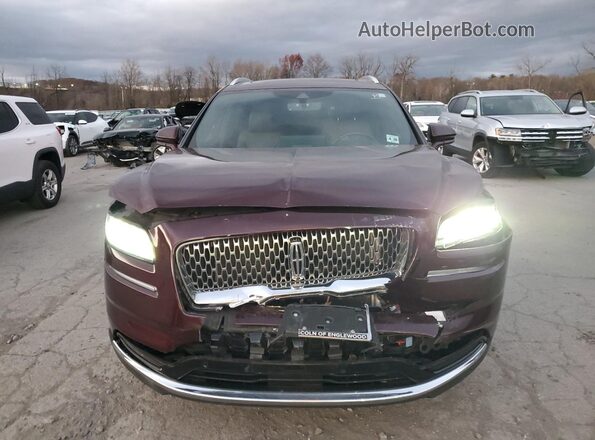 2LMPJ8K94PBL04821 2023 LINCOLN NAUTILUS Burgundy Widok z przodu