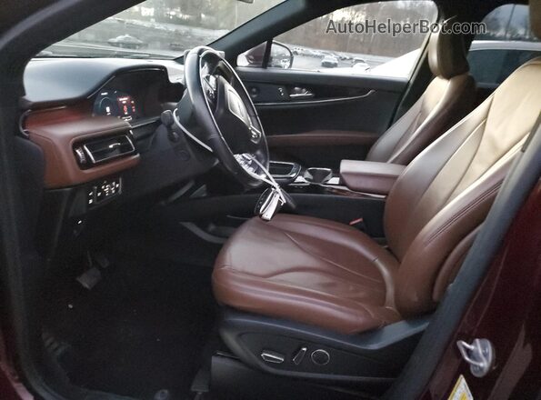 2LMPJ8K94PBL04821 2023 LINCOLN NAUTILUS Burgundy Widok wnętrza z przodu