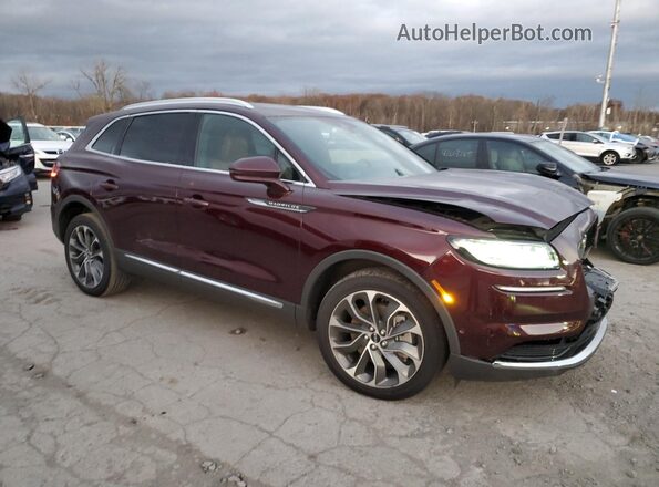 2LMPJ8K94PBL04821 2023 LINCOLN NAUTILUS Burgundy Przód prawy