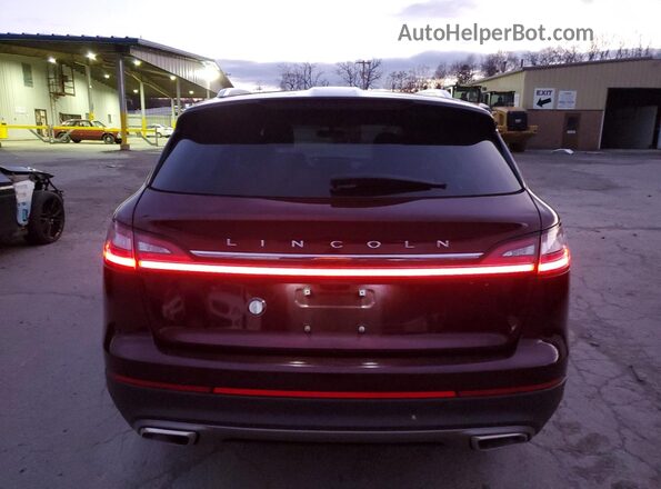 2LMPJ8K94PBL04821 2023 LINCOLN NAUTILUS Burgundy Widok z tyłu