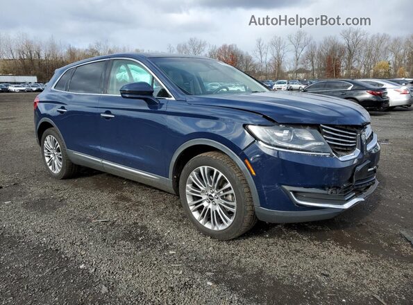 2LMPJ8LR8JBL42347 2018 LINCOLN MKX Blue Delantero derecho