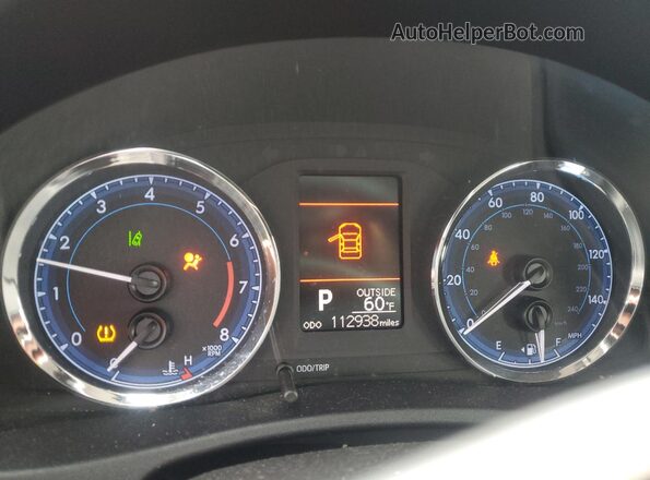 2T1BURHE0JC046775 2018 TOYOTA LL White Вид щитка приладів