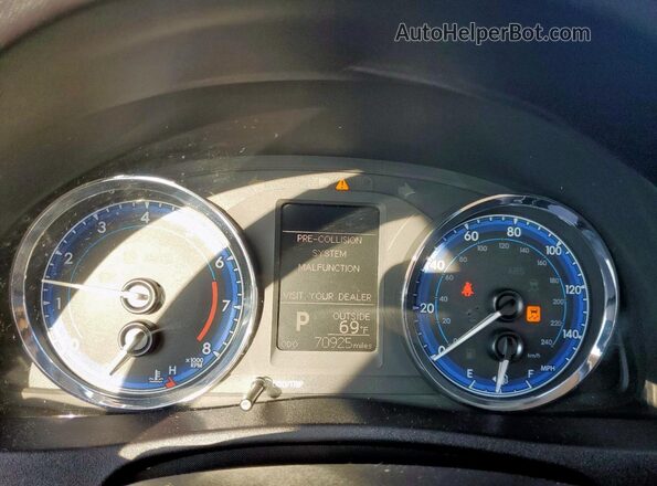 2T1BURHE0JC963909 2018 TOYOTA LL Blue ხელსაწყოთა პანელის ხედი