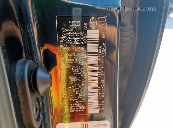 2T1BURHE0JC963909 2018 TOYOTA LL Blue ძრავის განყოფილების ხედი