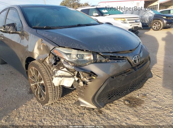 2T1BURHE1JC036062 2018 TOYOTA LL Gray Front view