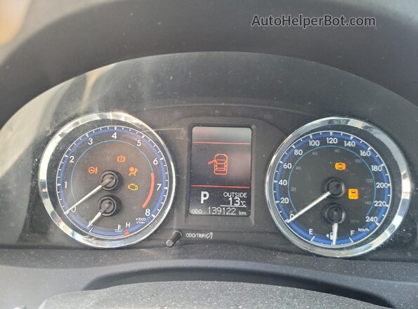 2T1BURHE6HC792562 2017 TOYOTA LL Gray Widok zestawu wskaźników