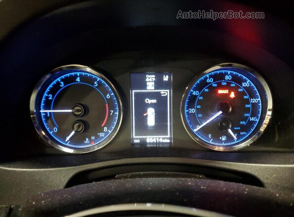 2T1BURHE8KC207102 2019 TOYOTA LL Black Vista del cuadro de instrumentos