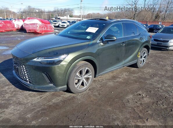 2T2BAMCA2RC060622 2024 LEXUS RX 350 Green წინა მარცხენა ხედი სამი მეოთხედიდან