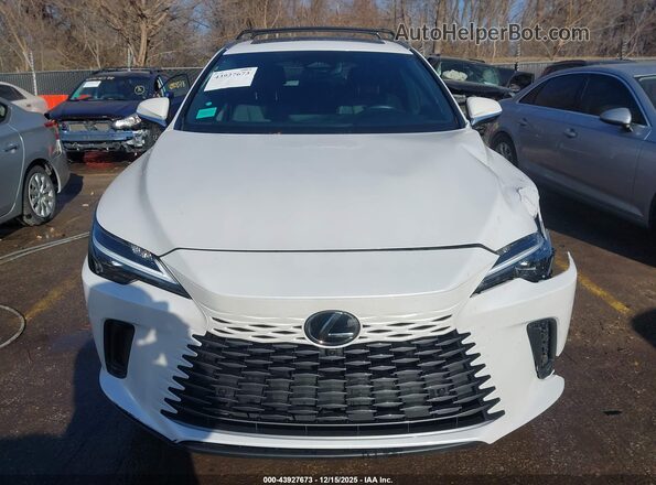 2T2BAMCAXRC068841 2024 LEXUS RX 350 White Вид щитка приладів
