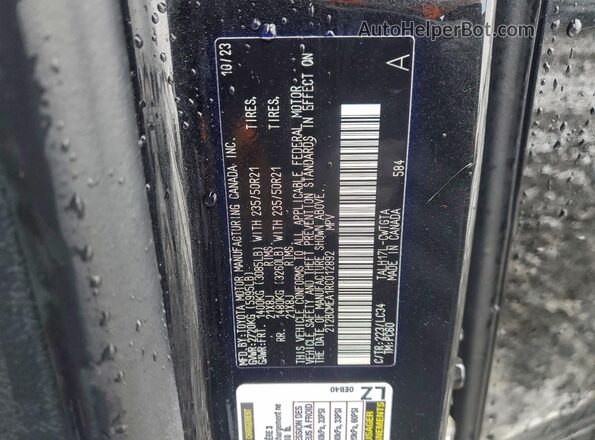 2T2BCMEA1RC012892 2024 LEXUS RX Black VIN კოდის სტიკერის ხედი