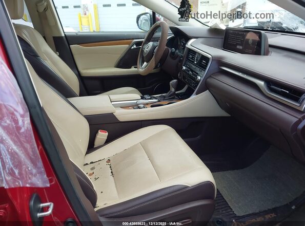 2T2BGMCA2HC015175 2017 LEXUS RX 450H Красный Вид салона спереди