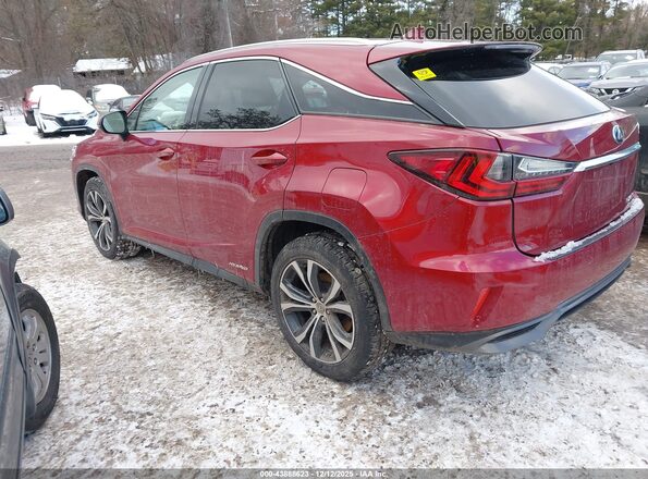2T2BGMCA2HC015175 2017 LEXUS RX 450H Красный Задняя левая четверть