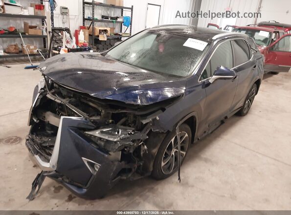 2T2BGMCA5HC018331 2017 LEXUS RX 450H Blue Առջևի ձախ երեք քառորդ տեսարան