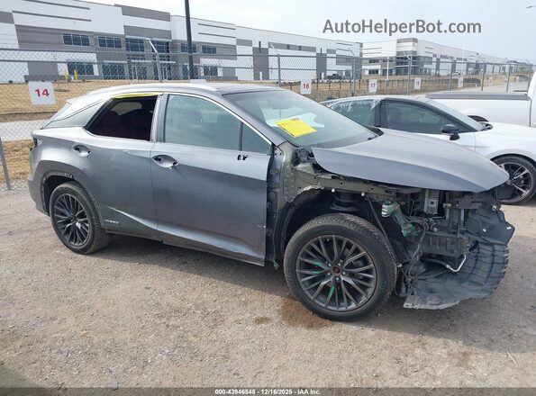 2T2BGMCA8GC001389 2016 LEXUS RX 450H Серый Вид задней части салона