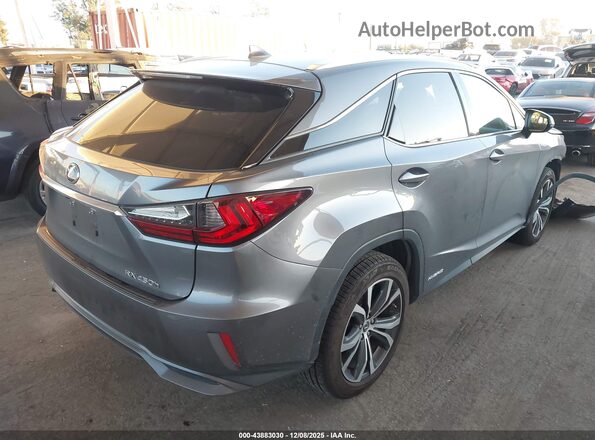 2T2BGMCAXKC033477 2019 LEXUS RX 450H Серый Задняя правая четверть