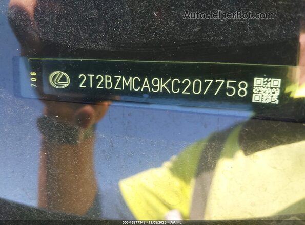 2T2BZMCA9KC207758 2019 LEXUS RX 350 Gray Вид підкапотного простору