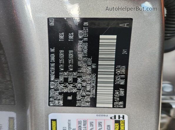 2T2GGCEZ3RC036945 2024 LEXUS NX Silver Панорамний вид салону 360°