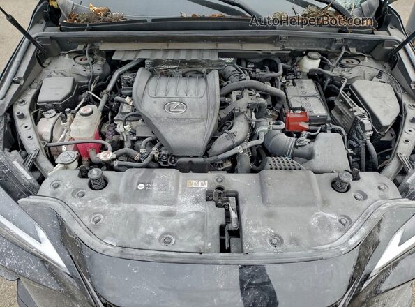 2T2GGCEZ7NC014490 2022 LEXUS NX Black ძრავის განყოფილების ხედი