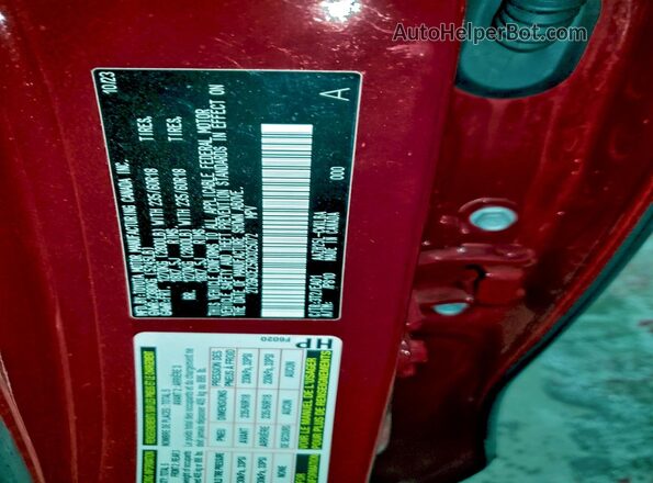 2T2GKCEZ5RC025072 2024 LEXUS NX Red VIN կոդի պիտակի տեսք