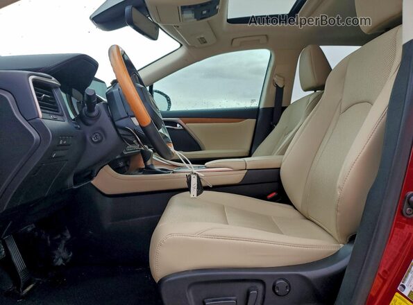 2T2HZMAA3NC225397 2022 LEXUS RX Red Widok wnętrza z przodu