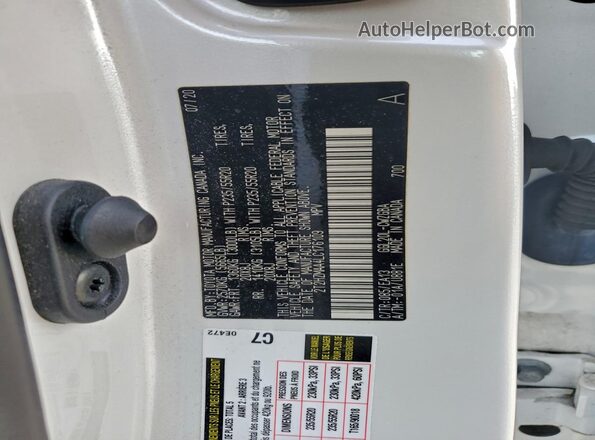 2T2HZMAA4LC176109 2020 LEXUS RX White Вид наклейки з VIN-кодом