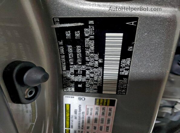 2T2HZMDA4LC255081 2020 LEXUS RX Gray Widok wnętrza 360 stopni