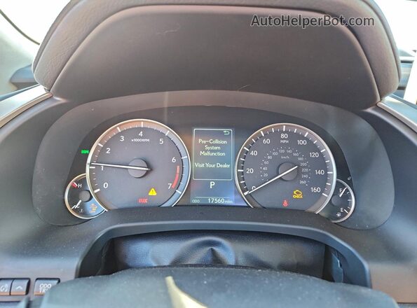 2T2HZMDA4NC340330 2022 LEXUS RX Blue Widok zestawu wskaźników
